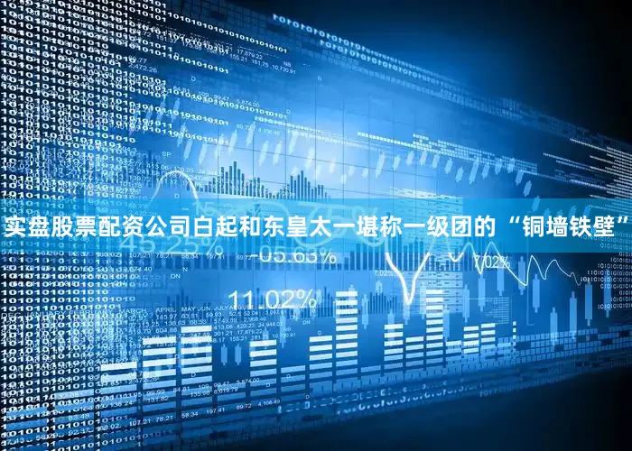 实盘股票配资公司白起和东皇太一堪称一级团的 “铜墙铁壁”